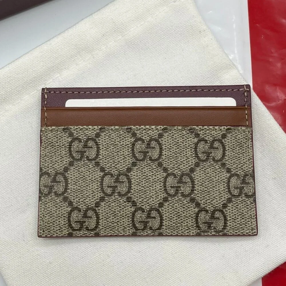 Gucci Beige GG Dog card bag - Picture 2 of 3